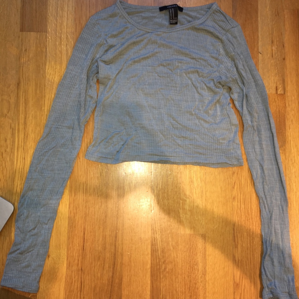 long sleeved Cropped Top